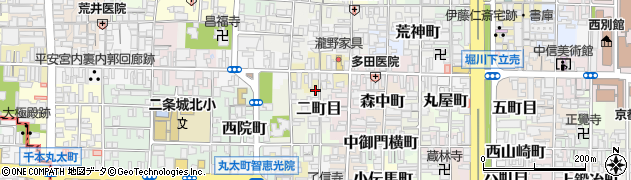 京都府京都市上京区二町目633周辺の地図