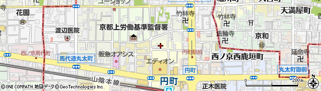 京都府京都市中京区西ノ京西円町11周辺の地図