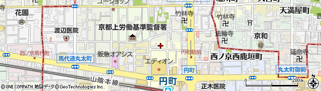 京都府京都市中京区西ノ京西円町12周辺の地図