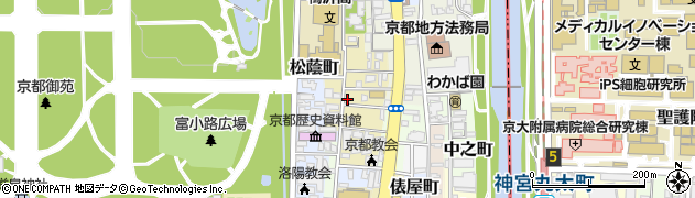 京都府京都市上京区新烏丸頭町166周辺の地図