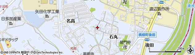 愛知県大府市横根町石丸63周辺の地図