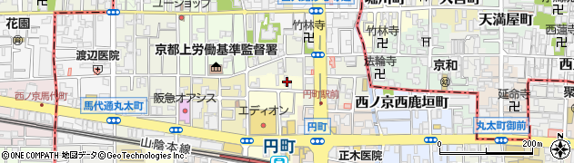京都府京都市中京区西ノ京西円町19周辺の地図