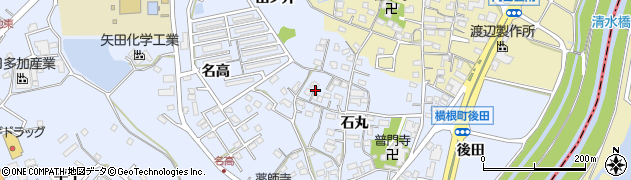 愛知県大府市横根町石丸62周辺の地図
