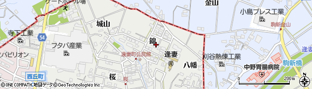 愛知県知立市逢妻町錦14周辺の地図