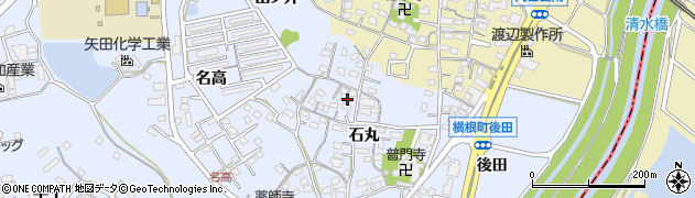 愛知県大府市横根町石丸69周辺の地図