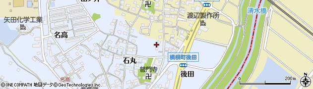 愛知県大府市横根町石丸108周辺の地図