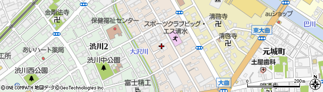 静岡県静岡市清水区西大曲町5周辺の地図