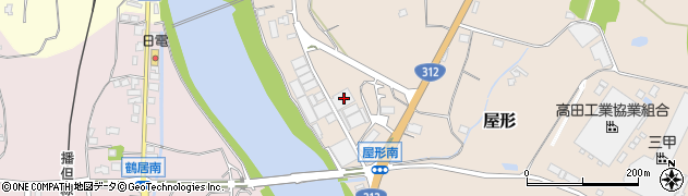 兵庫県神崎郡市川町屋形825周辺の地図
