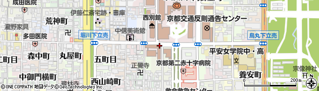 京都市役所　教育委員会京都まなびの街生き方探究館企画推進室周辺の地図