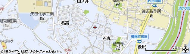 愛知県大府市横根町石丸65周辺の地図