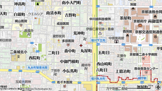 〒602-8138 京都府京都市上京区西橋詰町の地図