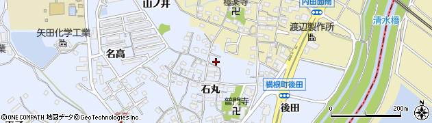 愛知県大府市横根町石丸128周辺の地図