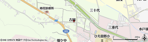 京都府亀岡市稗田野町柿花吉岡周辺の地図