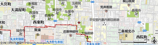 京都府京都市上京区稲葉町周辺の地図