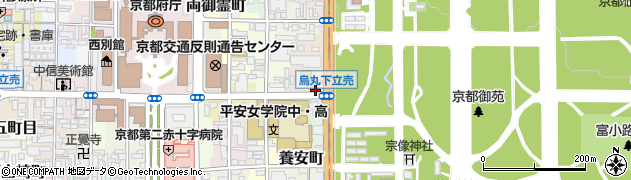 京都府京都市上京区五町目町188周辺の地図