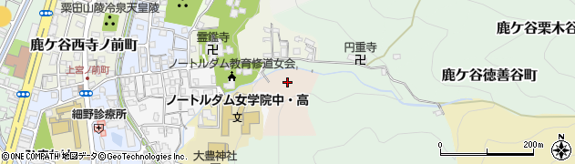 京都府京都市左京区鹿ケ谷不動山町周辺の地図
