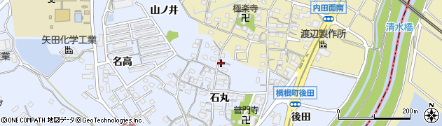 愛知県大府市横根町石丸130周辺の地図