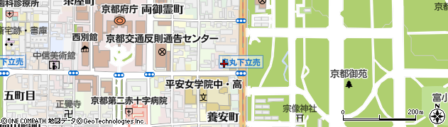 京都府京都市上京区五町目町周辺の地図