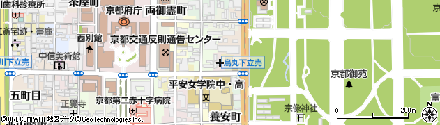 京都府京都市上京区五町目町180周辺の地図