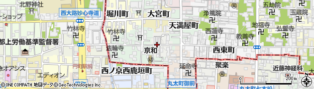 京都府京都市上京区突抜町周辺の地図