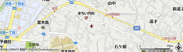 愛知県東海市富木島町勘七脇4周辺の地図