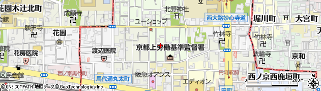 京都府京都市中京区西ノ京大炊御門町周辺の地図