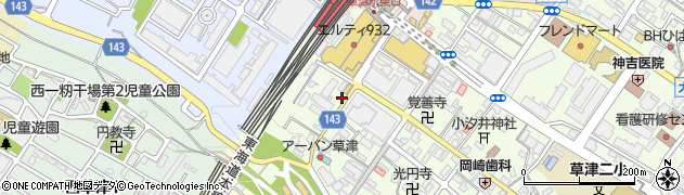 888 草津周辺の地図