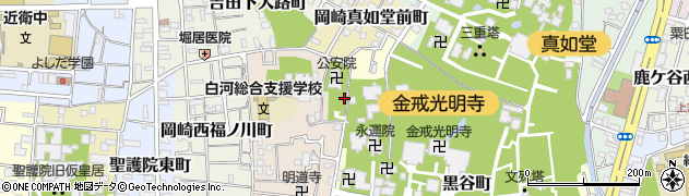 京都府京都市左京区岡崎東福ノ川町2周辺の地図