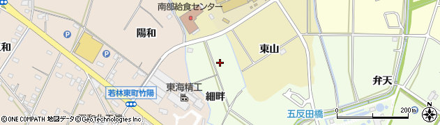 愛知県豊田市和会町細畔周辺の地図