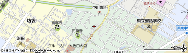 滋賀県栗東市川辺43周辺の地図
