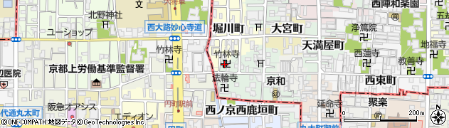 竹林寺周辺の地図