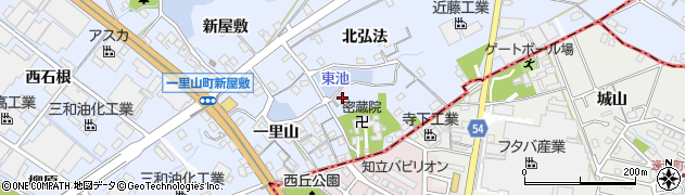 愛知県刈谷市一里山町南弘法21周辺の地図