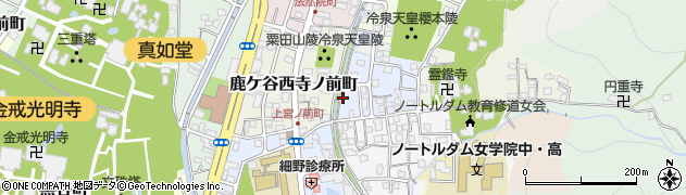 京都府京都市左京区鹿ケ谷寺ノ前町周辺の地図