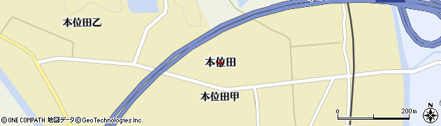 兵庫県佐用町（佐用郡）本位田周辺の地図