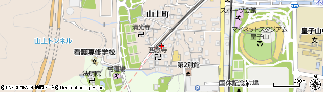 滋賀県大津市山上町12周辺の地図
