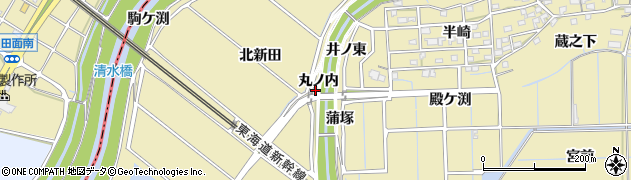 愛知県刈谷市泉田町（丸ノ内）周辺の地図