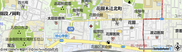 京都府京都市右京区花園坤南町周辺の地図