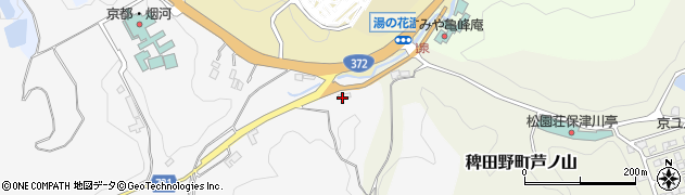 京都府亀岡市本梅町平松（湯ノ花）周辺の地図
