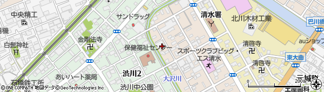 静岡県静岡市清水区西大曲町10周辺の地図