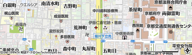 京都府京都市上京区四町目周辺の地図