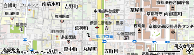 京都府京都市上京区四町目周辺の地図
