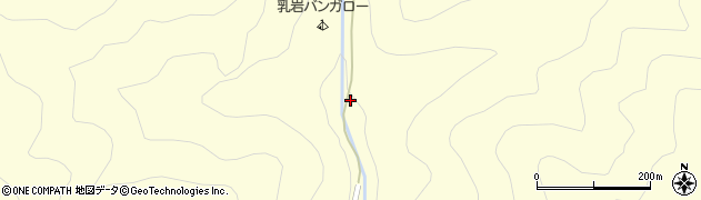 愛知県新城市川合（乳岩）周辺の地図