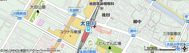 太田川にこにこ餃子周辺の地図