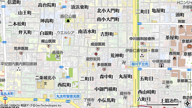〒602-8121 京都府京都市上京区家永町の地図