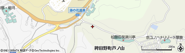 京都府亀岡市稗田野町芦ノ山（流田）周辺の地図