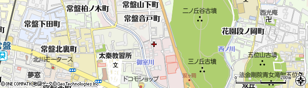 京都府京都市右京区常盤古御所町周辺の地図
