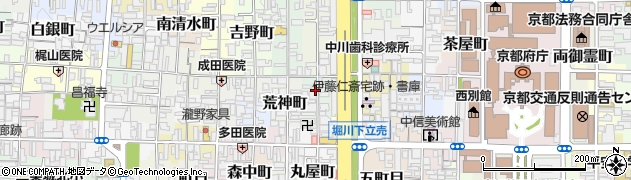 京都府京都市上京区元福大明神町周辺の地図