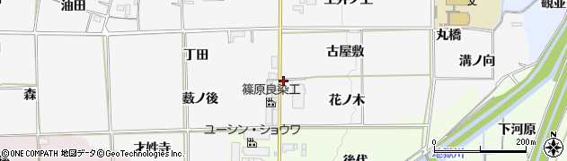 京都府亀岡市稗田野町太田（花ノ木）周辺の地図