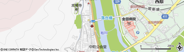 岡山県真庭市落合垂水75周辺の地図