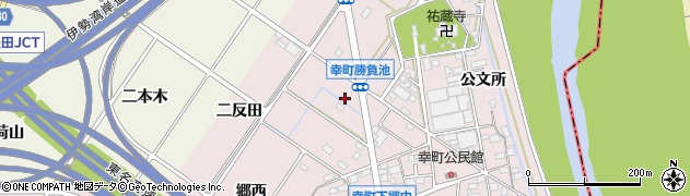 愛知県豊田市幸町勝負池周辺の地図